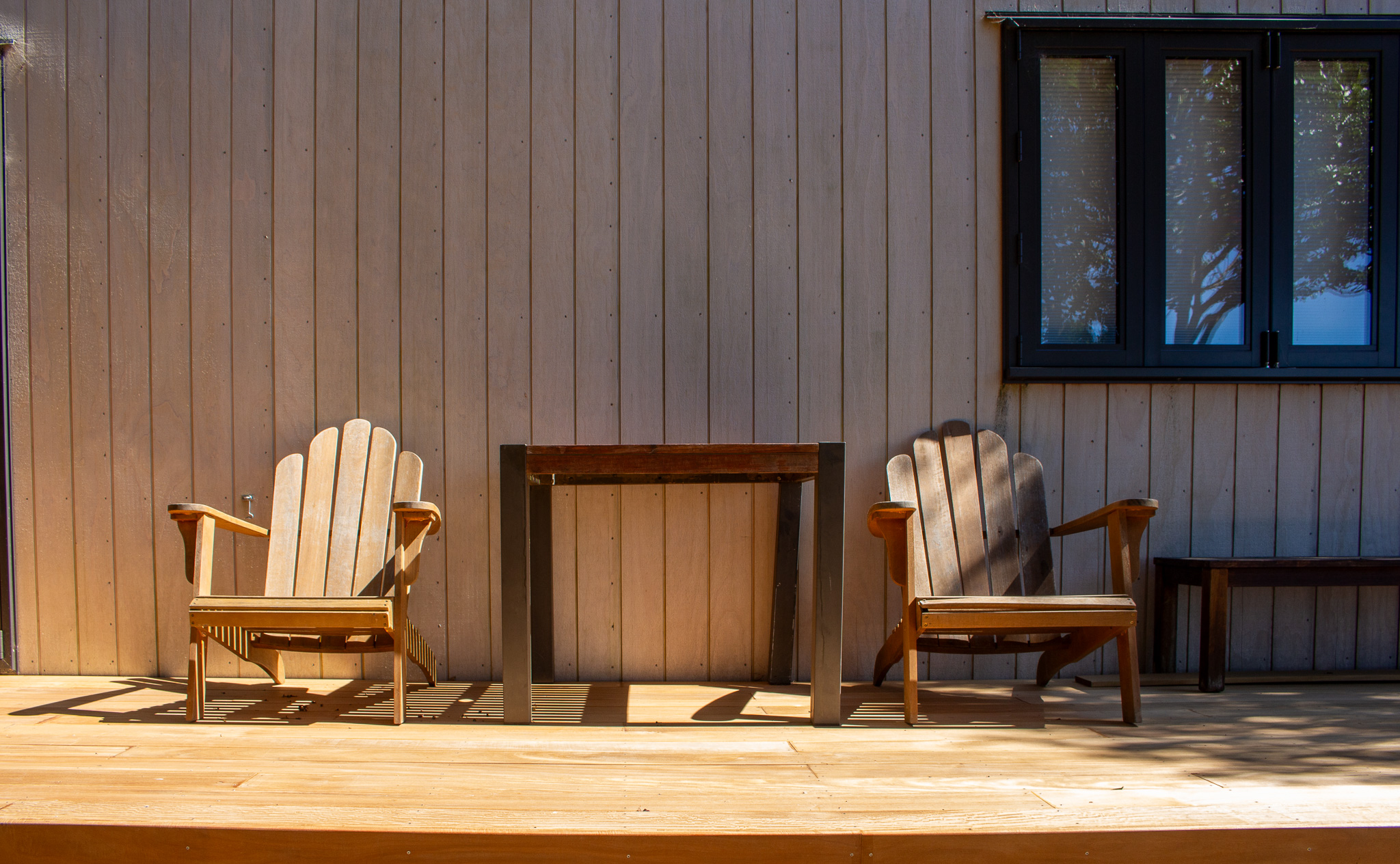 relax on the deck in golden bay
